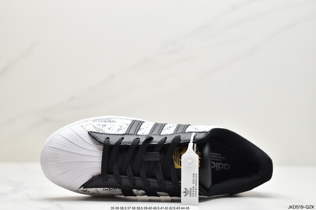 160 阿迪达斯Adidas Originals SUPERSTAR W 贝壳头经典百搭休闲小白板鞋FX7175