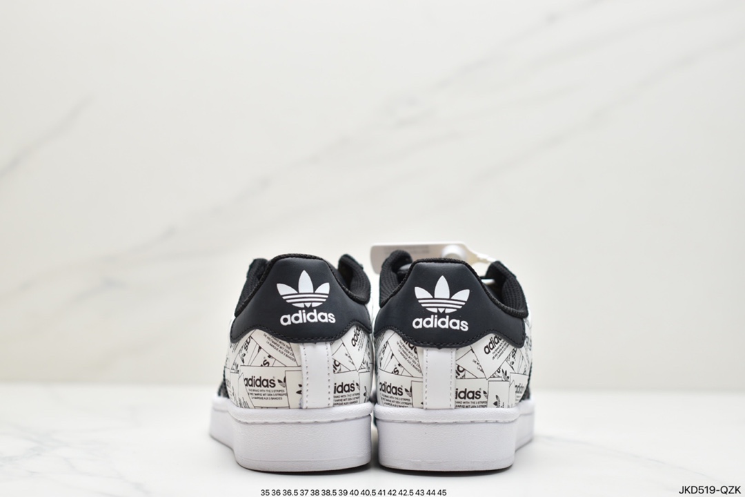 160 阿迪达斯Adidas Originals SUPERSTAR W 贝壳头经典百搭休闲小白板鞋FX7175