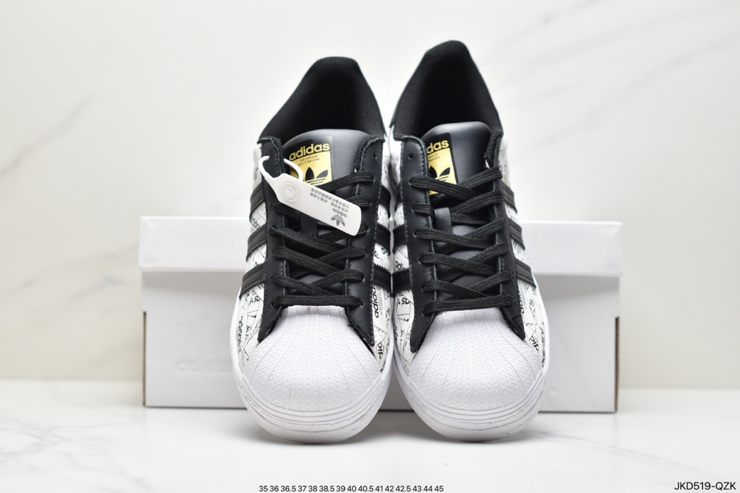 160 阿迪达斯Adidas Originals SUPERSTAR W 贝壳头经典百搭休闲小白板鞋FX7175