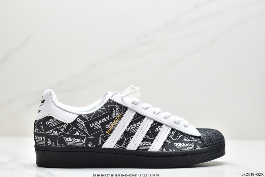 160 阿迪达斯Adidas Originals SUPERSTAR W 贝壳头经典百搭休闲小白板鞋FX7175