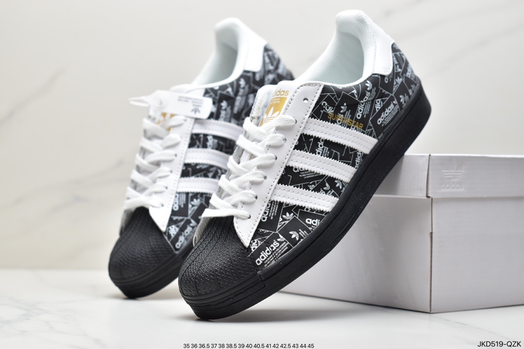 160 阿迪达斯Adidas Originals SUPERSTAR W 贝壳头经典百搭休闲小白板鞋FX7175