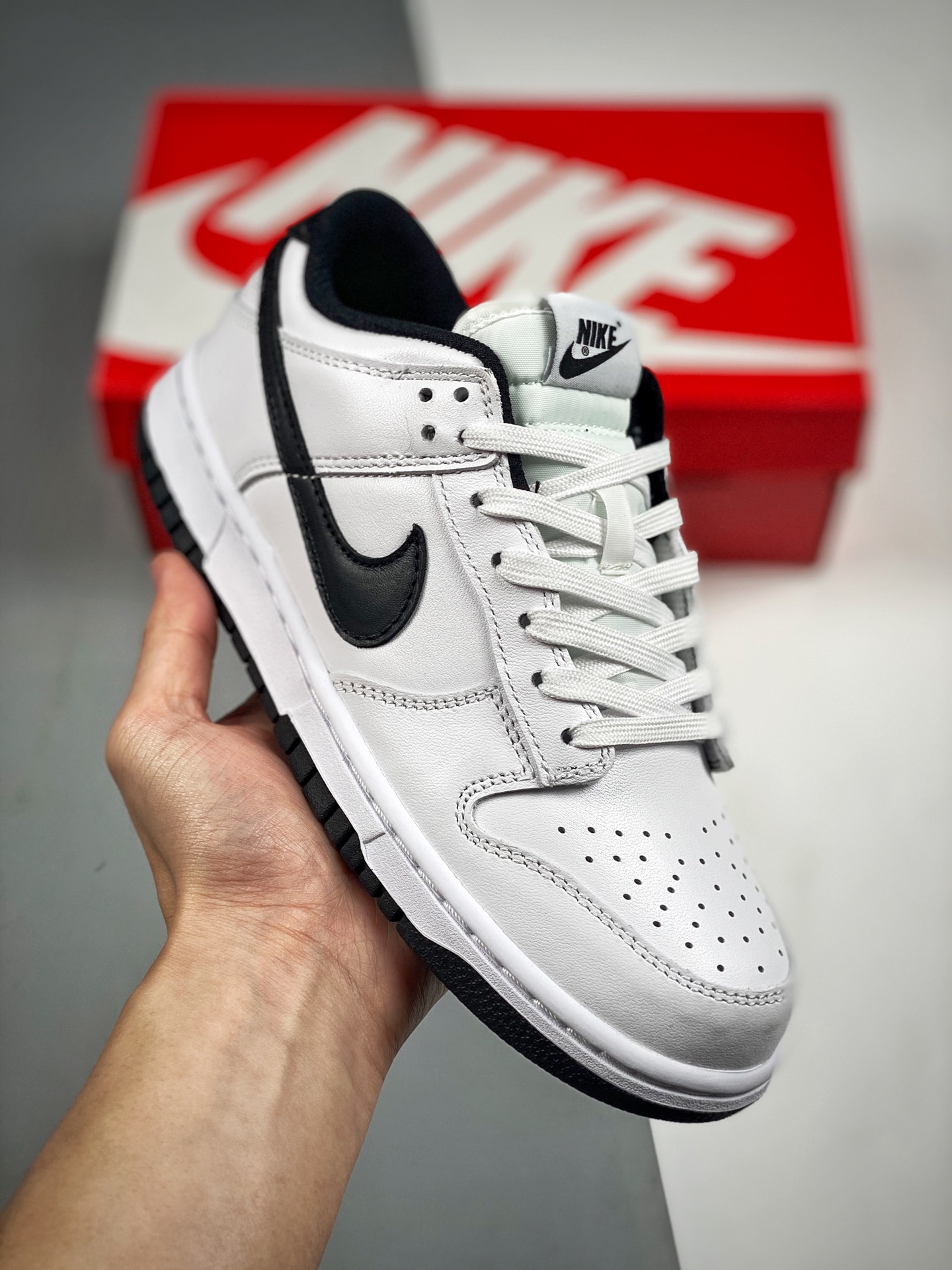 NK Dunk SB Low blanco y negro, producción de fábrica grande, muy recomendado 👏 Material de capa superior original, mol…