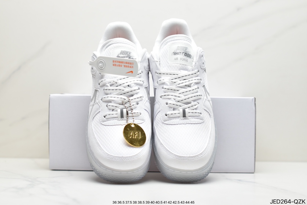 150 耐克Air Force 1 React QS 解析冰蓝Light Bone 冰块CQ8879-100