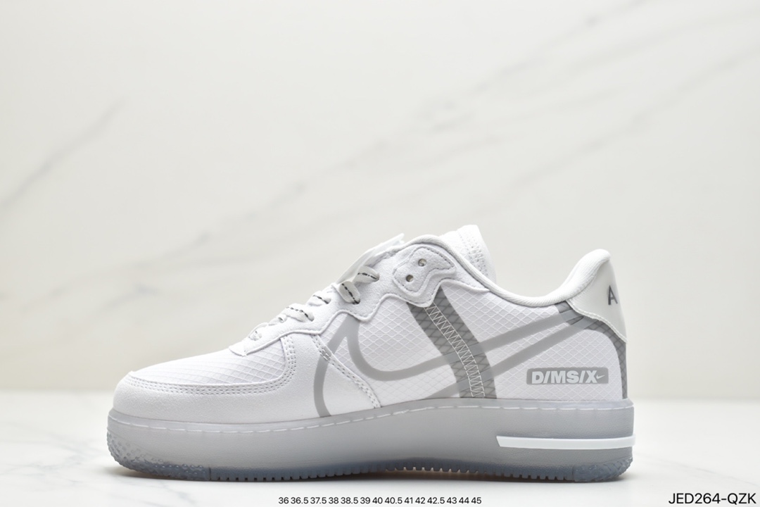 150 耐克Air Force 1 React QS 解析冰蓝Light Bone 冰块CQ8879-100