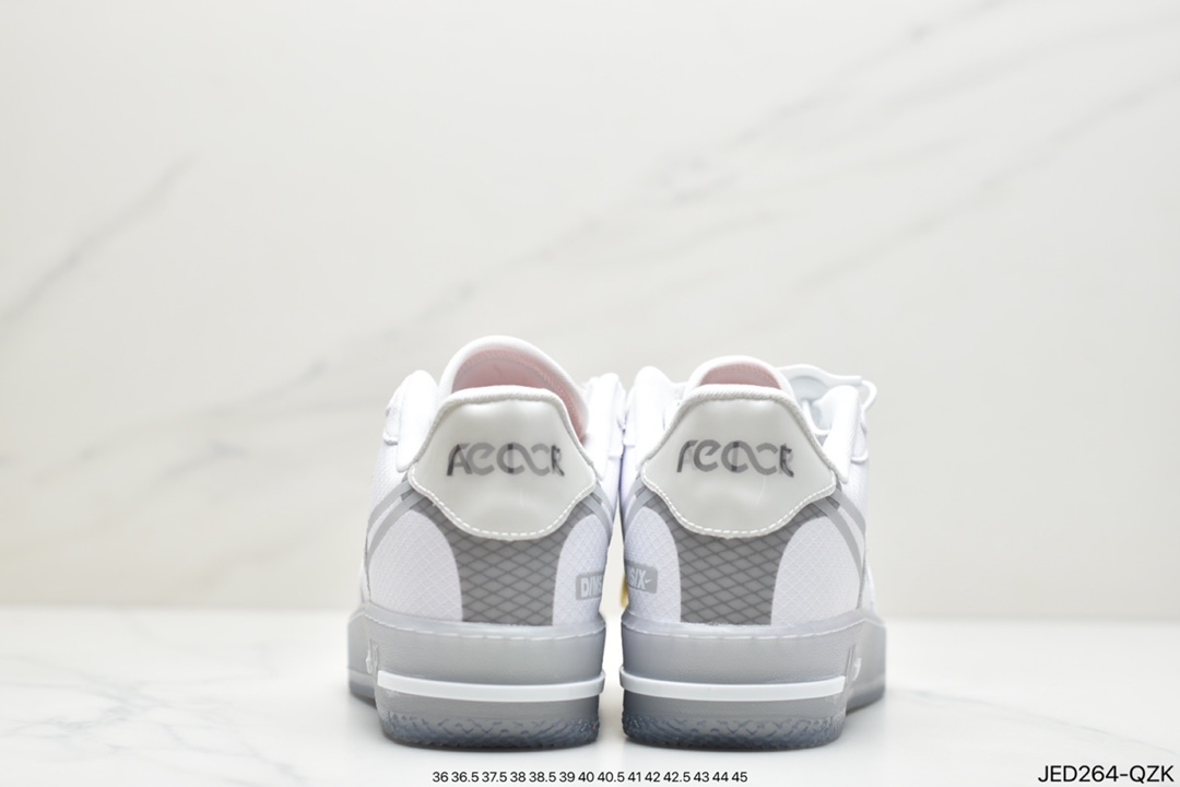 150 耐克Air Force 1 React QS 解析冰蓝Light Bone 冰块CQ8879-100