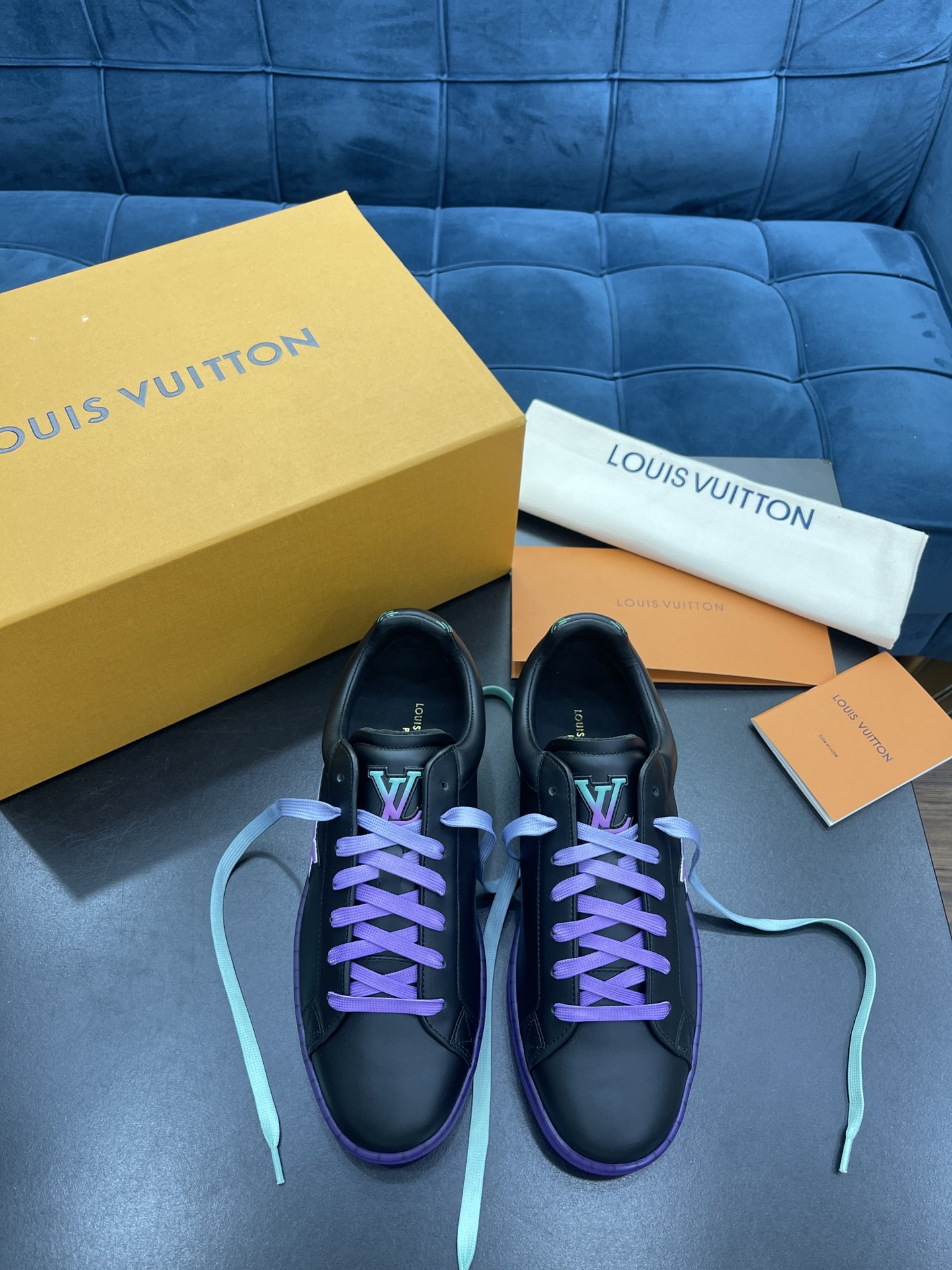 Louis Vuitton Shoes Sneakers Cowhide Rubber Sweatpants