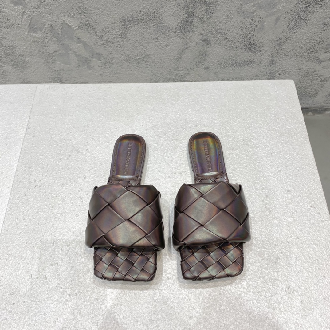 Bottega Veneta Intrecciato High Heel Sandals Lambskin