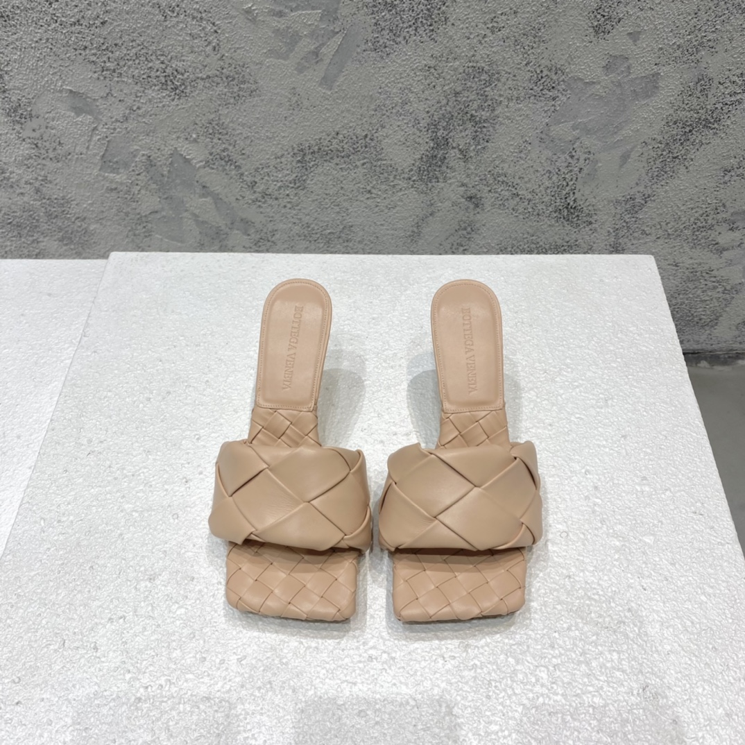 Bottega Veneta Intrecciato High Heel Sandals Lambskin
