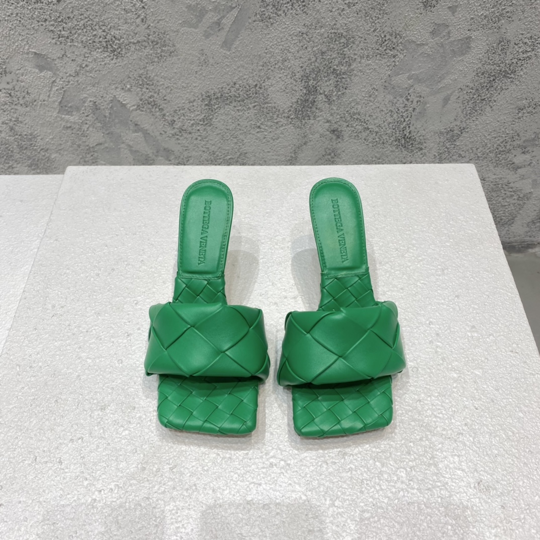 Bottega Veneta 編織 高跟 涼鞋 羊皮