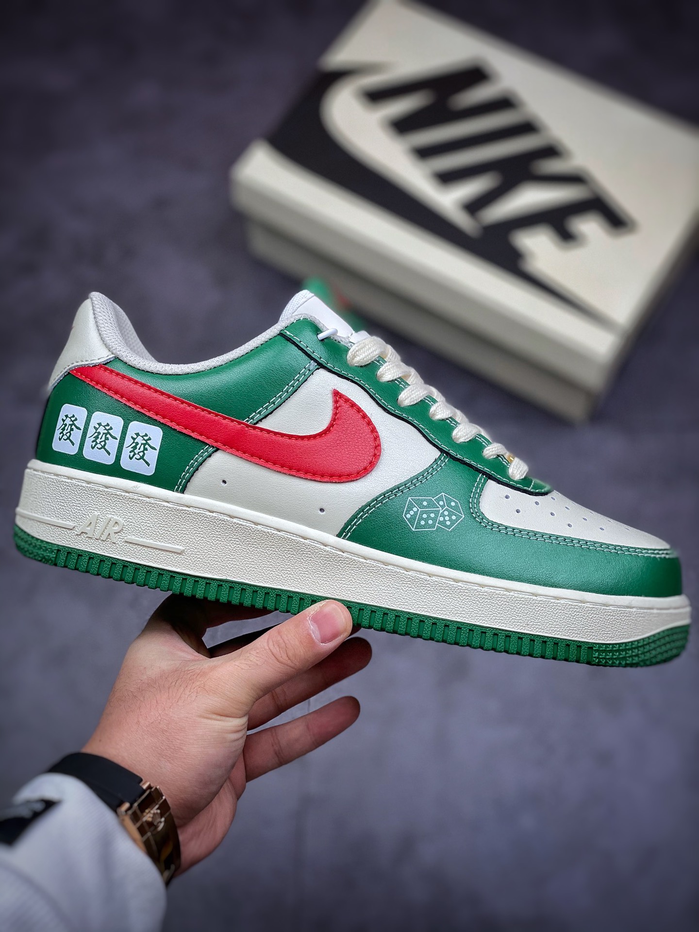 240 Nike Air Force 1 Low 07 “麻将 发财” CW2288-666
