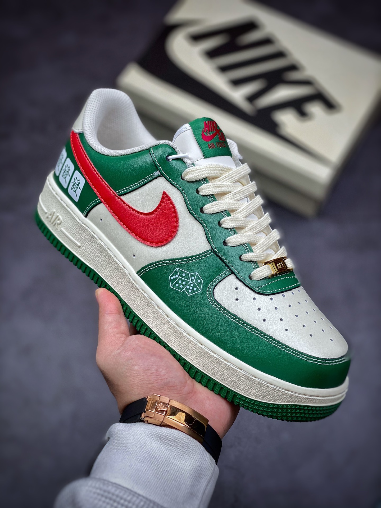 240 Nike Air Force 1 Low 07 “麻将 发财” CW2288-666