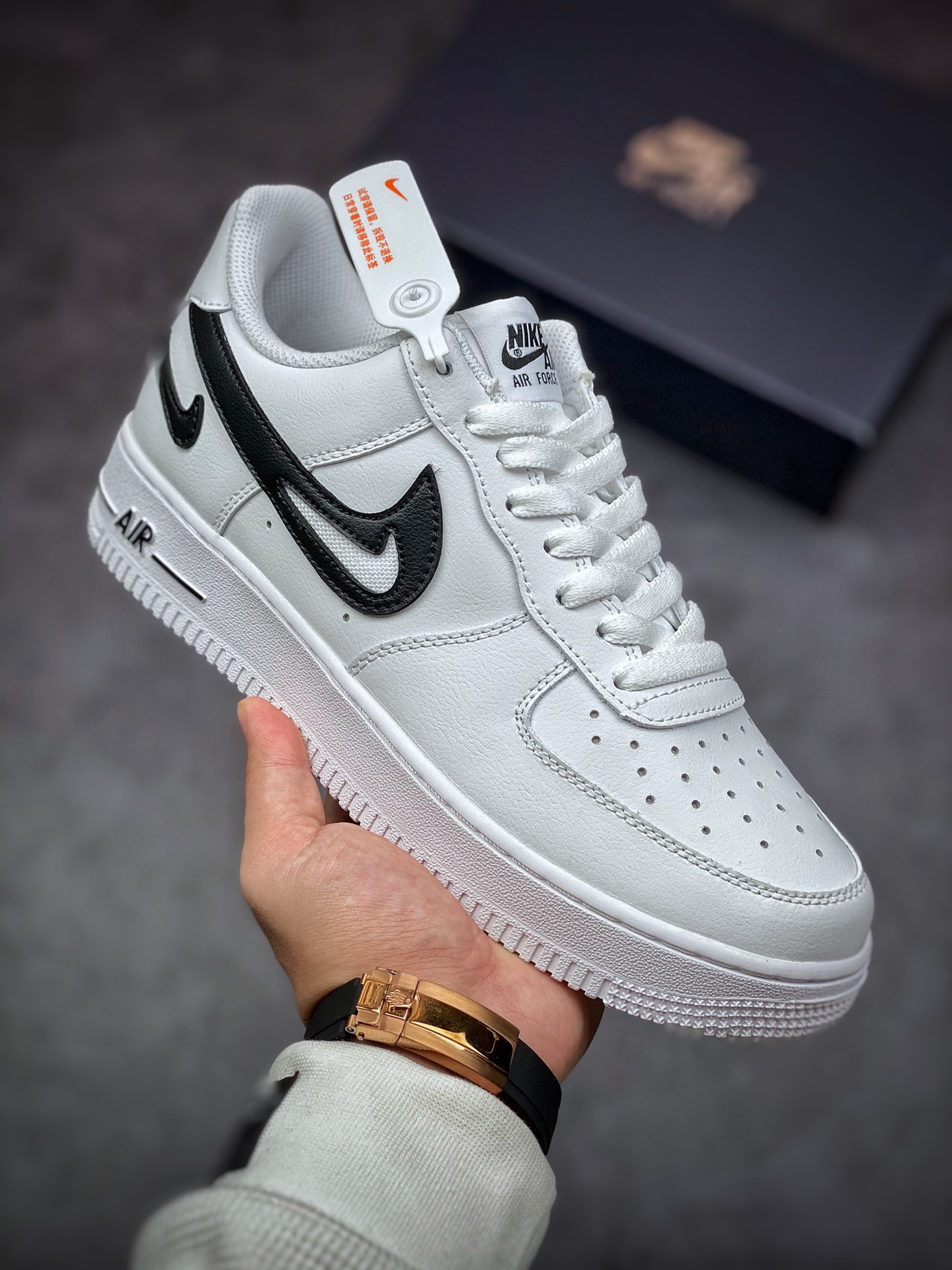 180 Nike Air Force 1 Low 07 白黑色DR0143-101
