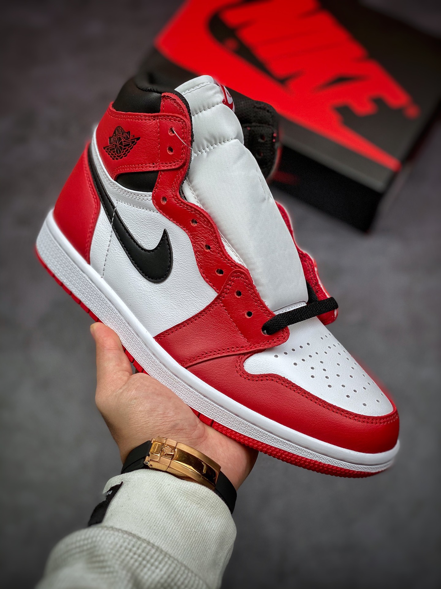 260 #原装 Air Jordan 1 芝加哥 专业乔丹大厂555088-101