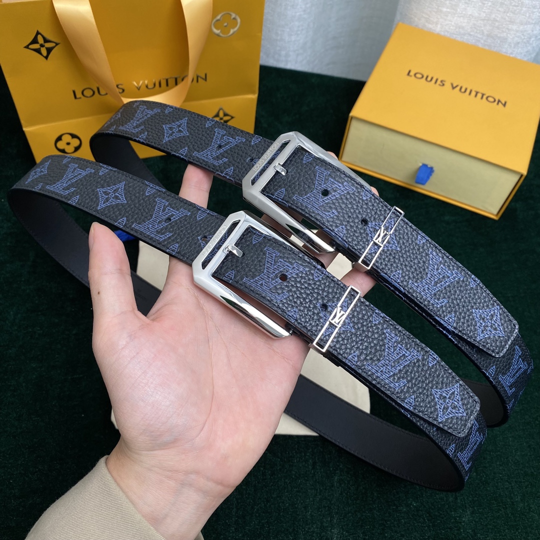 Louis Vuitton Belts Calfskin Cowhide