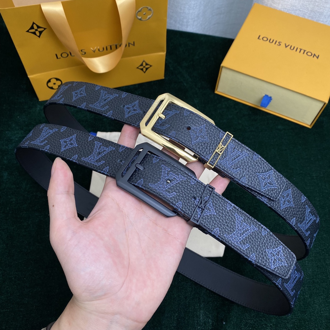 Louis Vuitton Belts Calfskin Cowhide