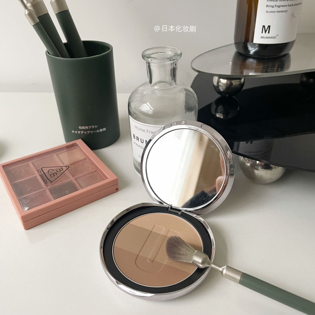 A set of five brushesPowder brush powder blusher brush highlight brush e - BeautyMakeUp 4
