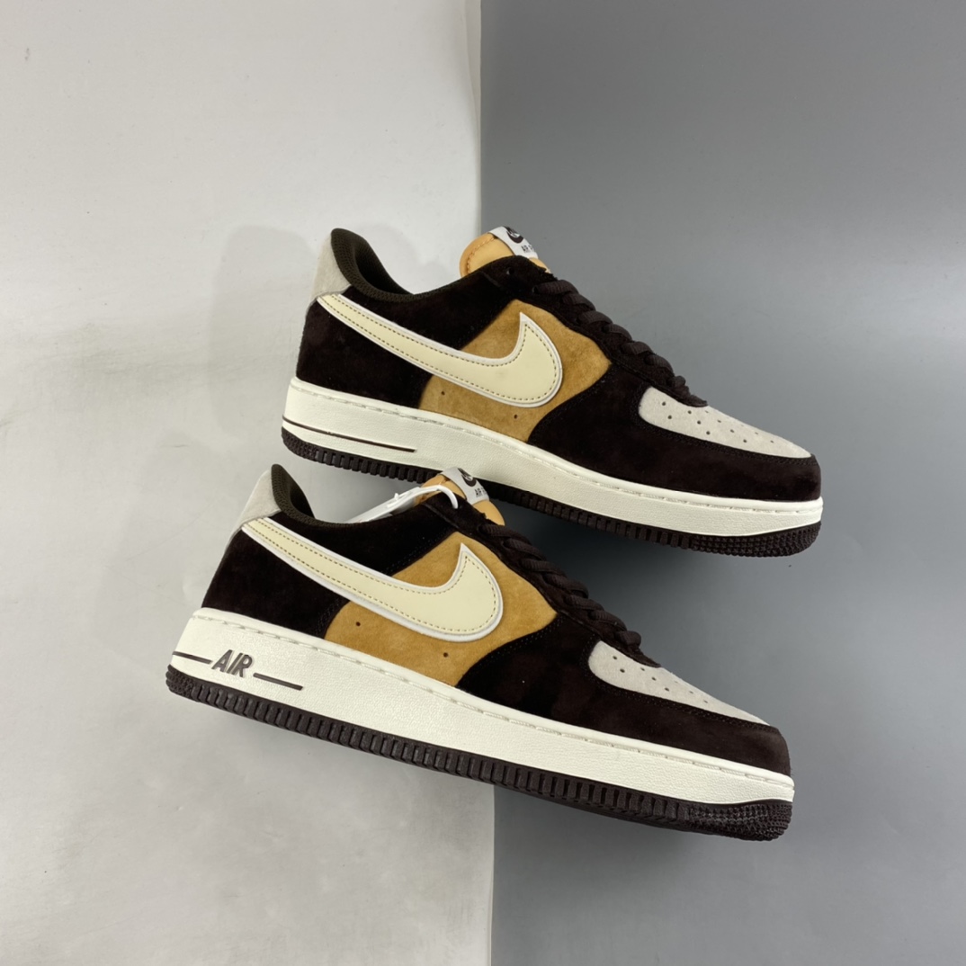 P240  NIKE Air Force 1’07 Low 米黄棕 空军一号低帮休闲板鞋 NT9986-008