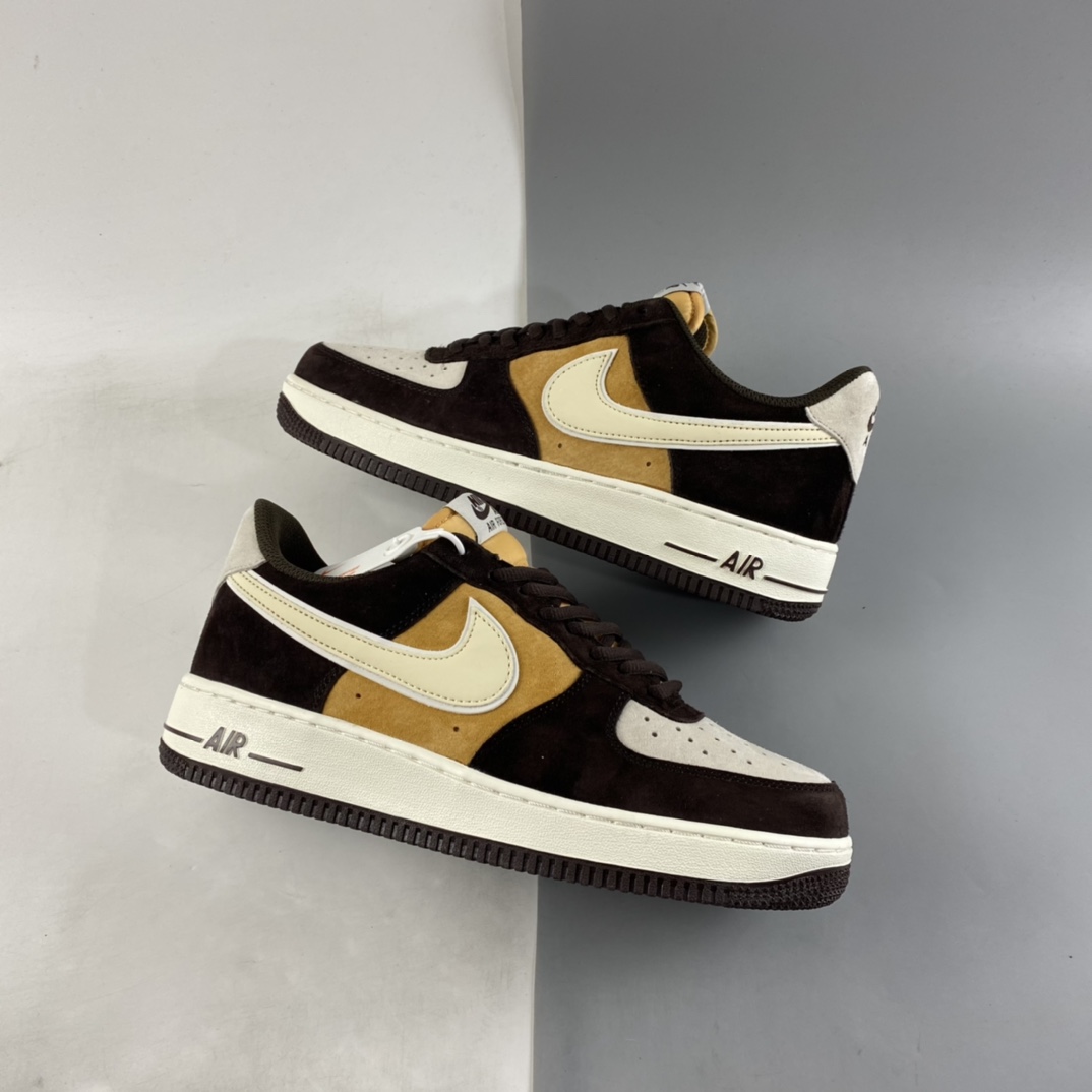 P240  NIKE Air Force 1’07 Low 米黄棕 空军一号低帮休闲板鞋 NT9986-008