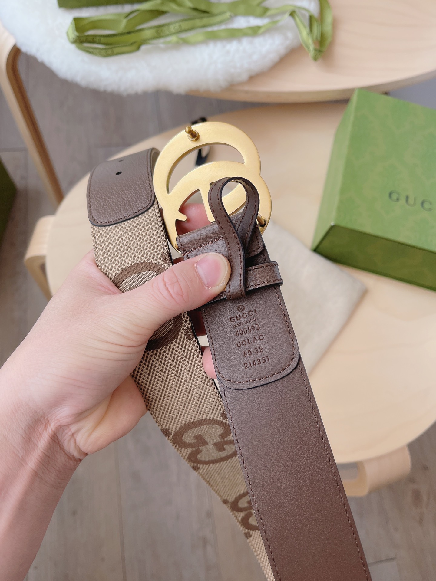古驰 Gucci 高定典藏奢华工坊高定皮带腰带配饰 #AA61529B 6