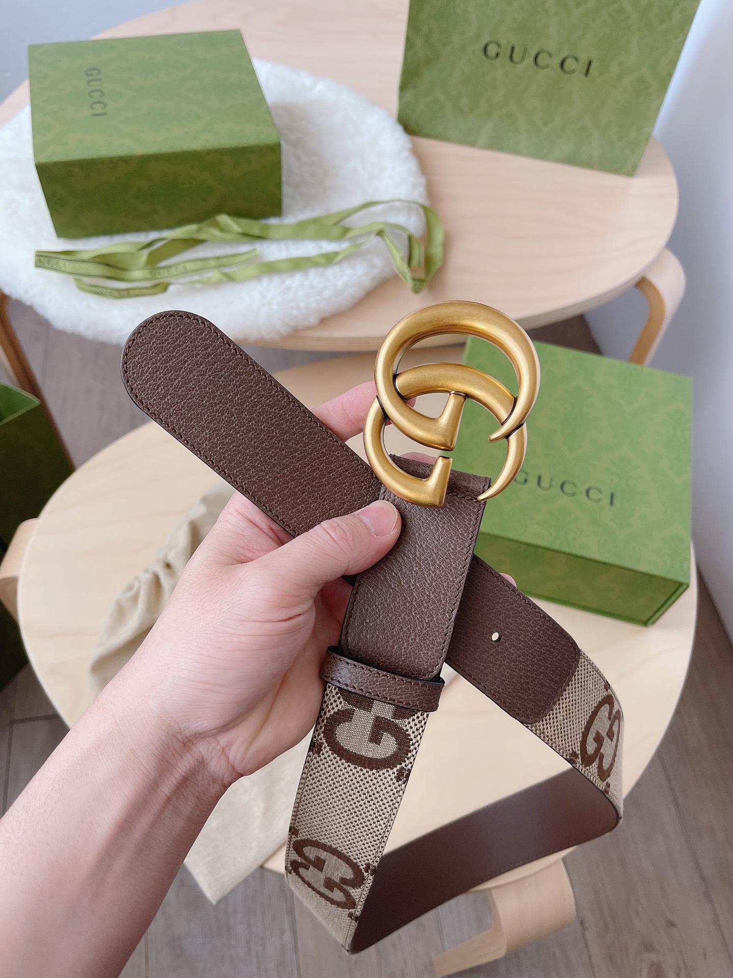 古驰 Gucci 高定典藏奢华工坊高定皮带腰带配饰 #AA61529B 2