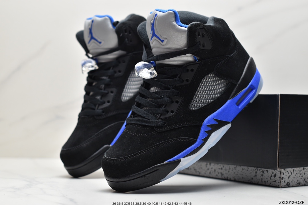 270  Air Jordan 5 ”Racer Blue” 高帮 黑蓝 AJ5 乔丹5代CT4838-004