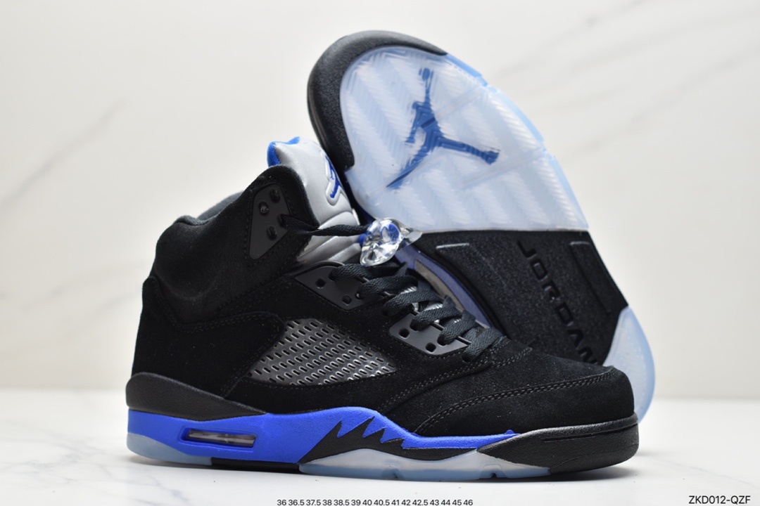 270  Air Jordan 5 ”Racer Blue” 高帮 黑蓝 AJ5 乔丹5代CT4838-004