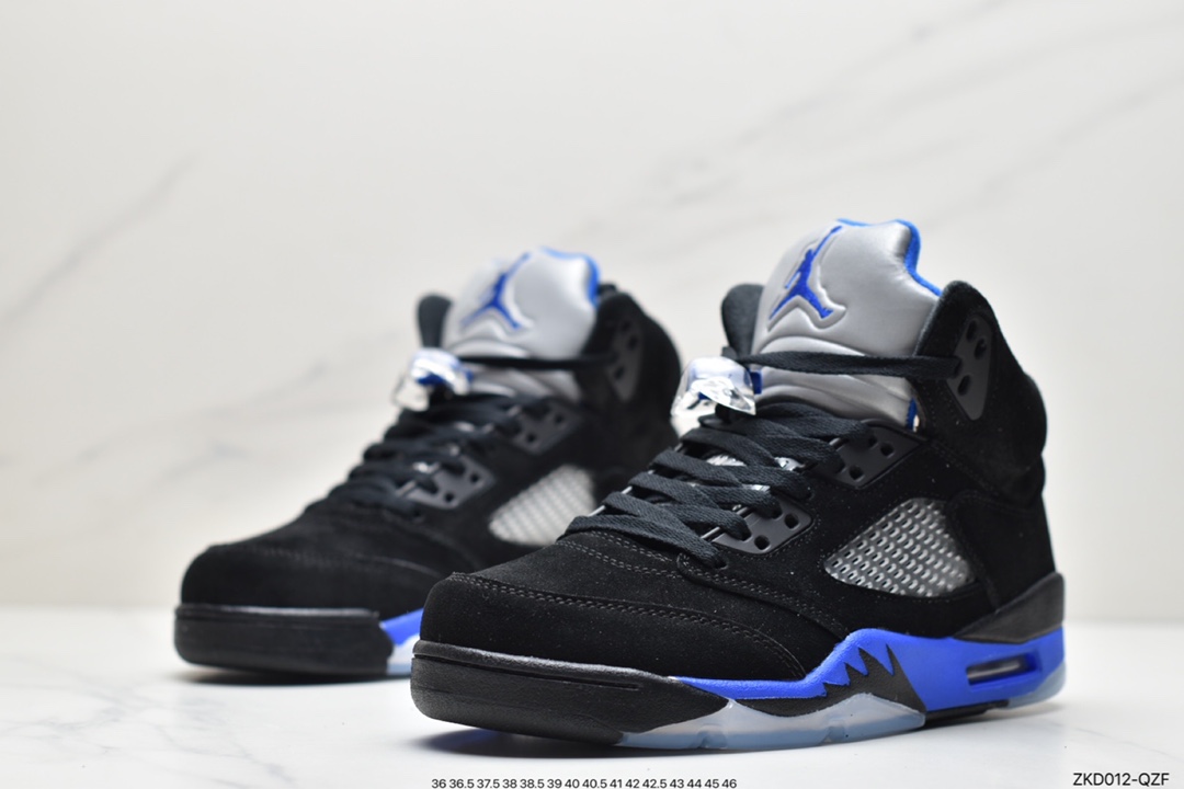 270  Air Jordan 5 ”Racer Blue” 高帮 黑蓝 AJ5 乔丹5代CT4838-004