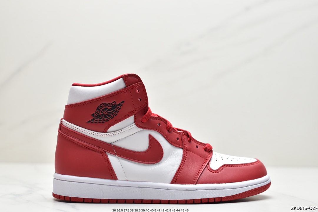 270  Air Jordan 1 High ’85“New Beginnings”WM经典复古经典高帮 “翻转白红芝加哥”CQ4921-601