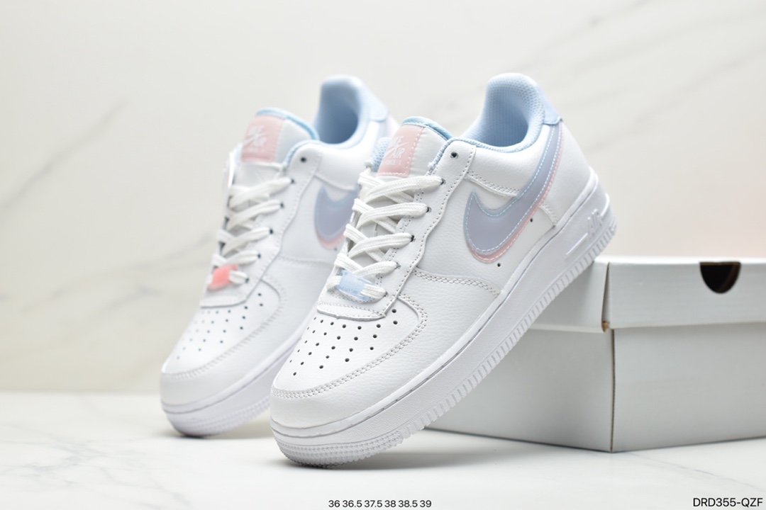 110 耐克Nike Air Force 1’07 GS”White LT Armory Blue” CW1574-100