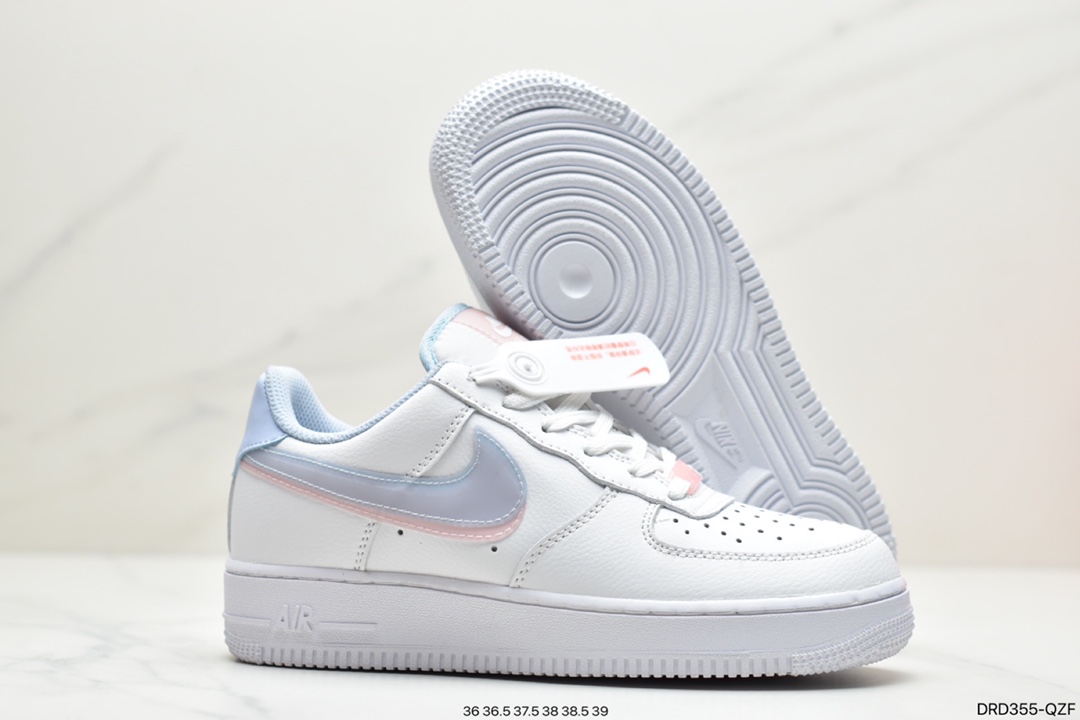 110 耐克Nike Air Force 1’07 GS”White LT Armory Blue” CW1574-100