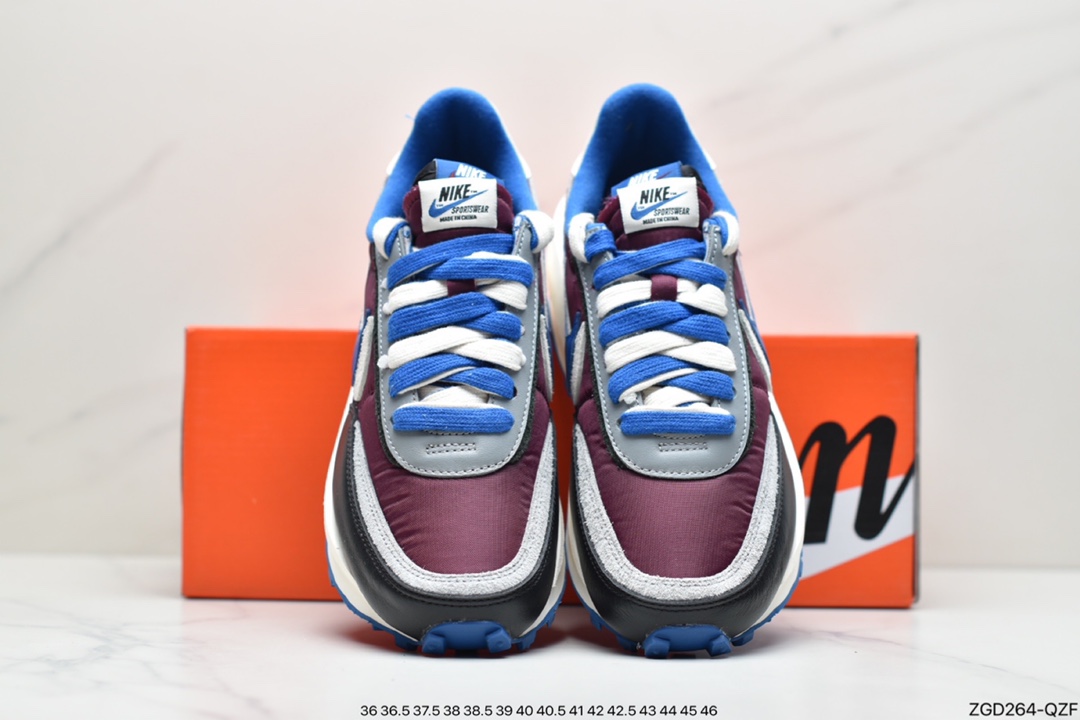 290 Undercover x Sacai x Nike LVD Waffle 华夫双钩三方联名 “黑灰蓝”DJ4877-600