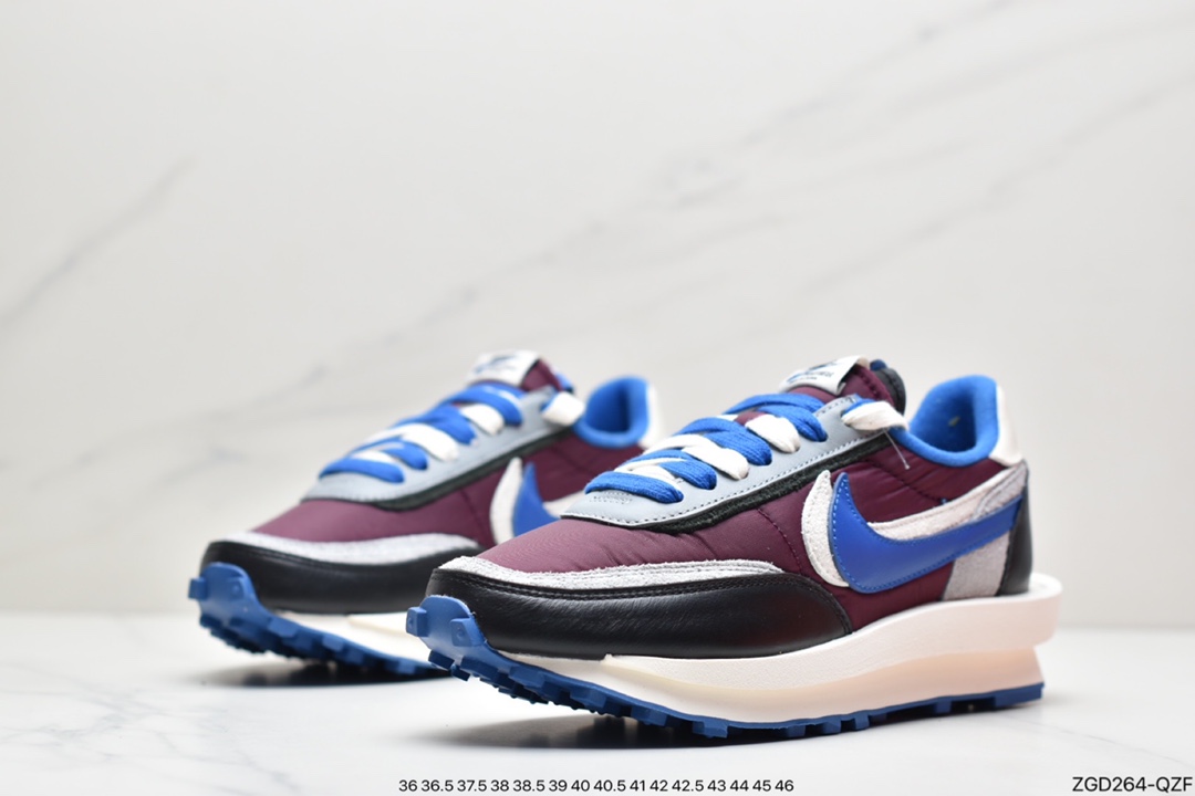 290 Undercover x Sacai x Nike LVD Waffle 华夫双钩三方联名 “黑灰蓝”DJ4877-600