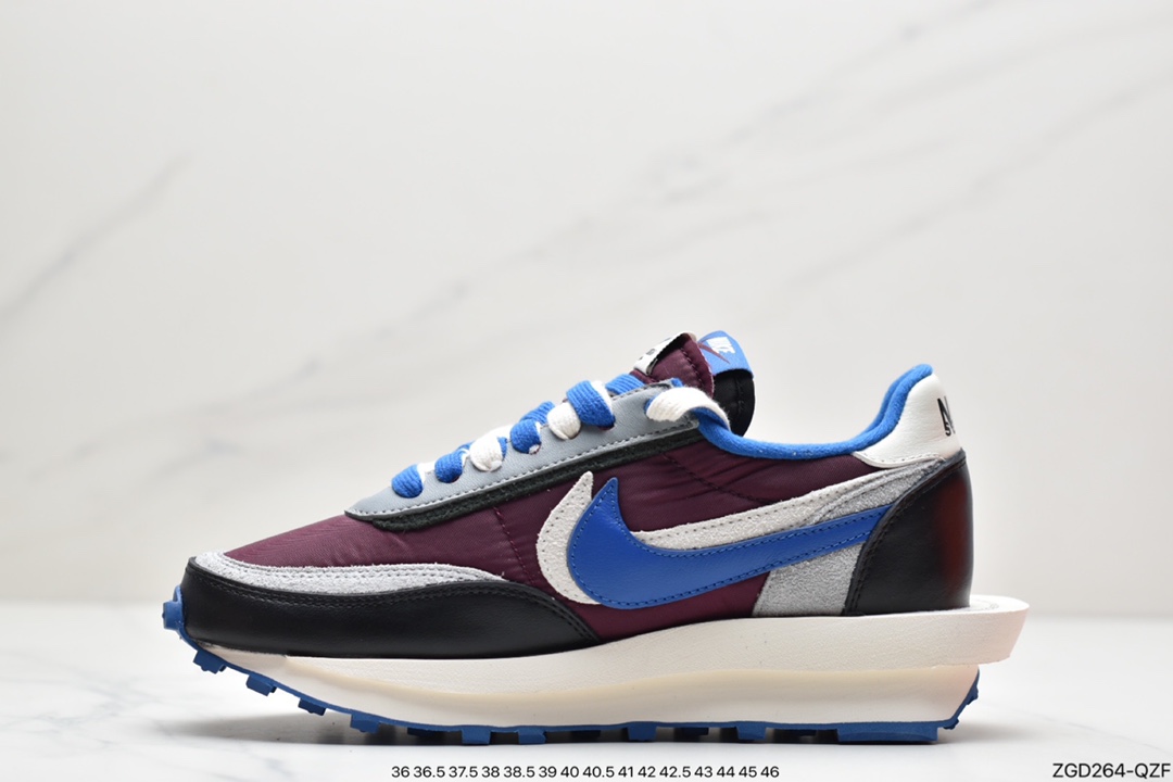 290 Undercover x Sacai x Nike LVD Waffle 华夫双钩三方联名 “黑灰蓝”DJ4877-600