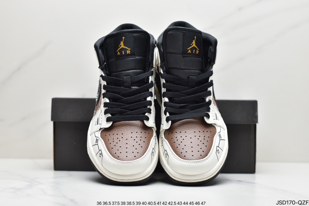 200 Air Jordan 1 Mid AJ1 中帮篮球鞋 DC7294-103