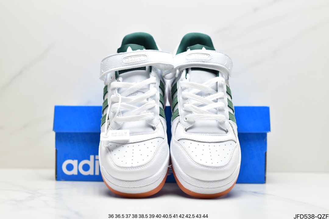 170 adidas originals Forum 84 LoW 魔术贴 低帮百搭潮流休闲运动板鞋 GX3659