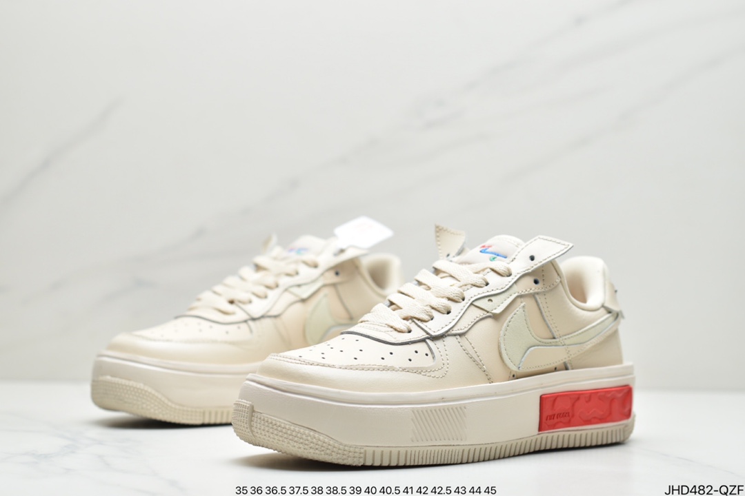 190 耐克Nk Air Force 1 Fontanka 全新时尚风 空军一号低帮休闲板鞋 DA7024-600