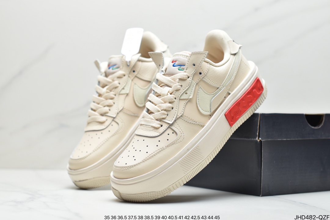 190 耐克Nk Air Force 1 Fontanka 全新时尚风 空军一号低帮休闲板鞋 DA7024-600