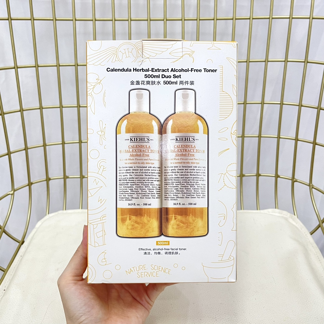 Kiehl's Calendula Herbal-Extract Alcohol-Free Toner 500ml Duo Set 2 i1640370922 7902 1