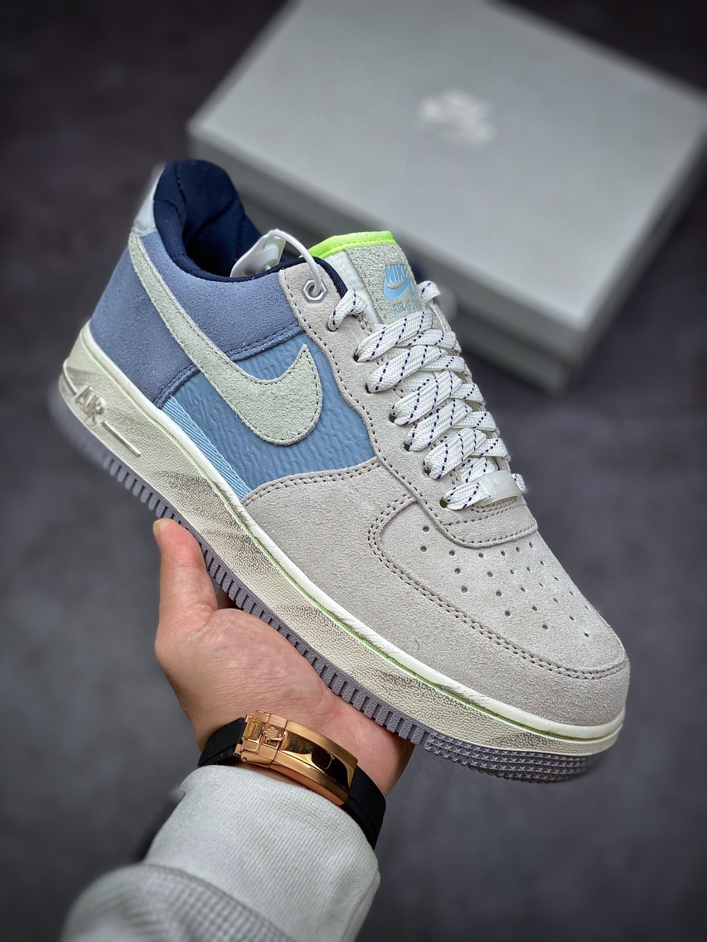 220 Nike Air Force 1 Low 07 灰蓝 致敬冬季DO2339-114