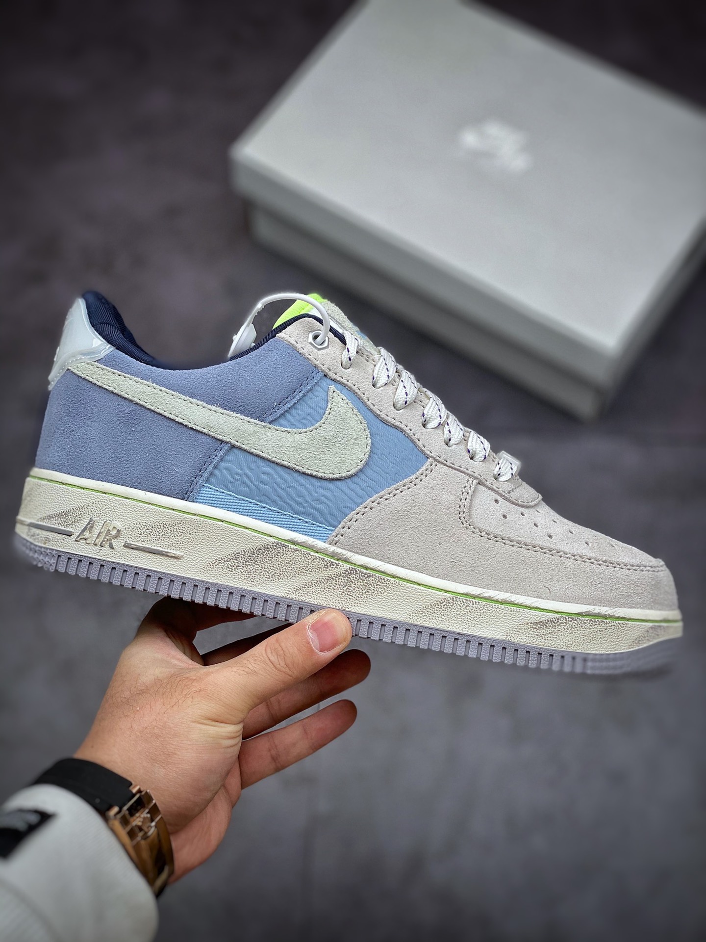 220 Nike Air Force 1 Low 07 灰蓝 致敬冬季DO2339-114