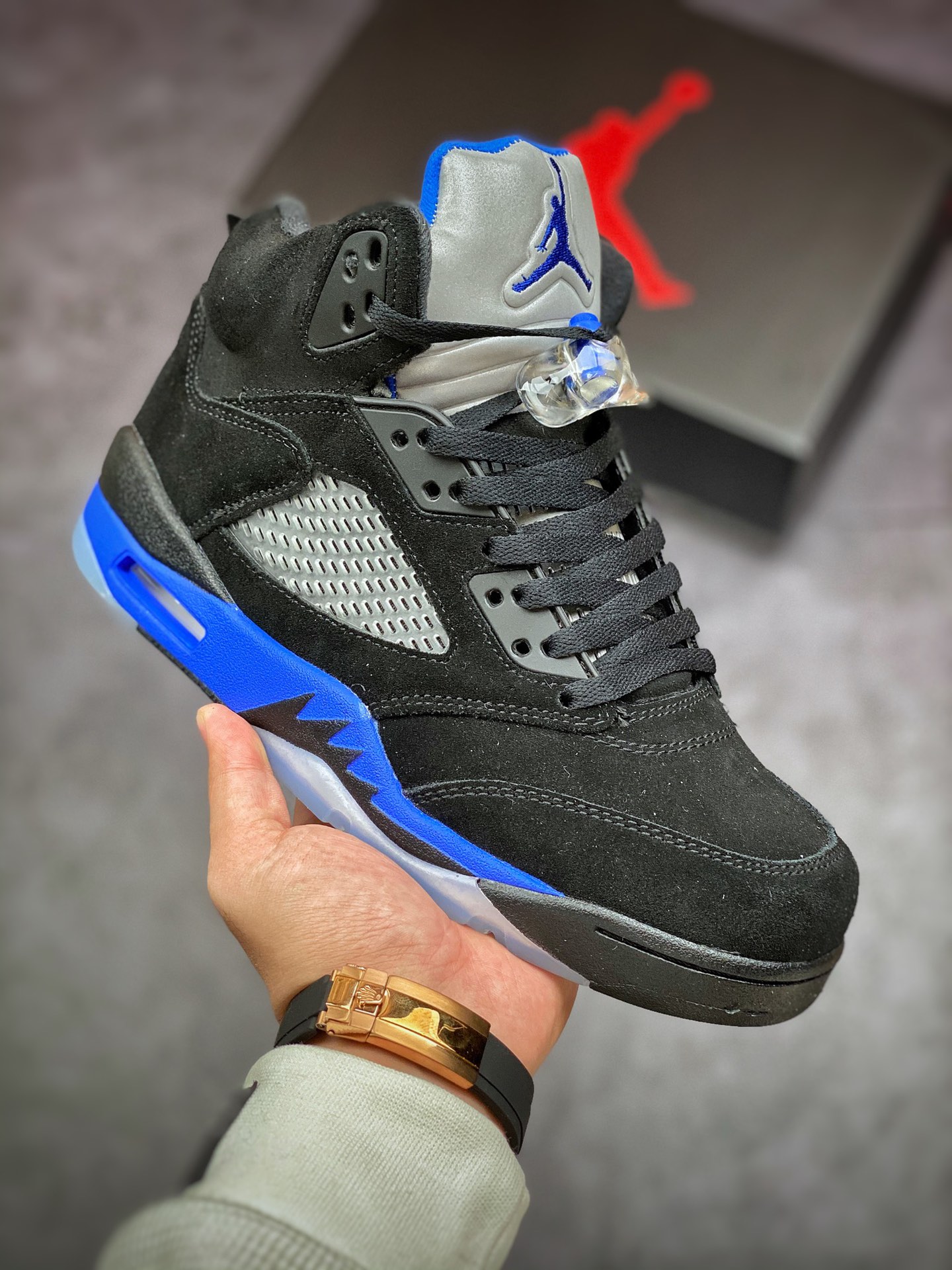 280 Air Jordan 5 ”Racer Blue” 高帮 黑蓝 AJ5 乔丹5代 CT4838-004
