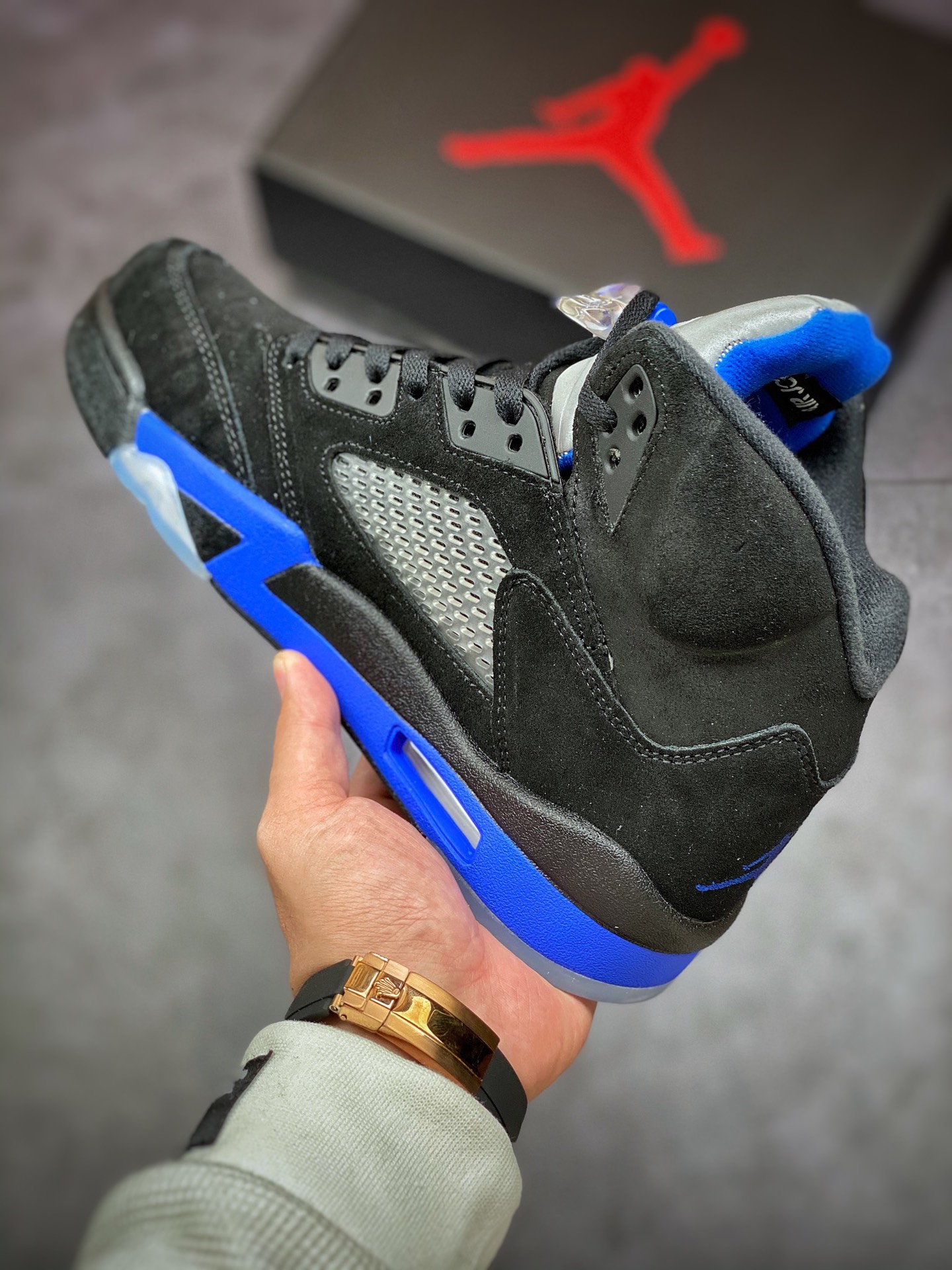 280 Air Jordan 5 ”Racer Blue” 高帮 黑蓝 AJ5 乔丹5代 CT4838-004