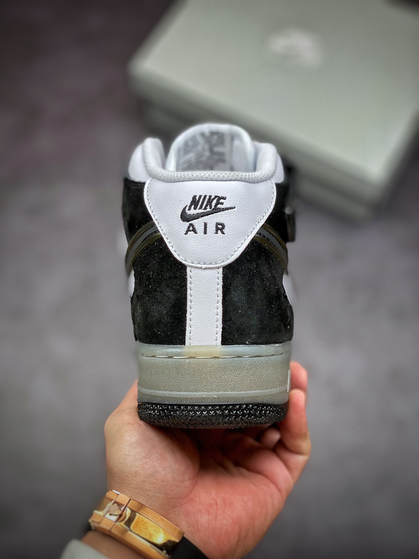 260 Nike Air Force 1 Mid 07 黑白 熊猫 果冻BC9825-101