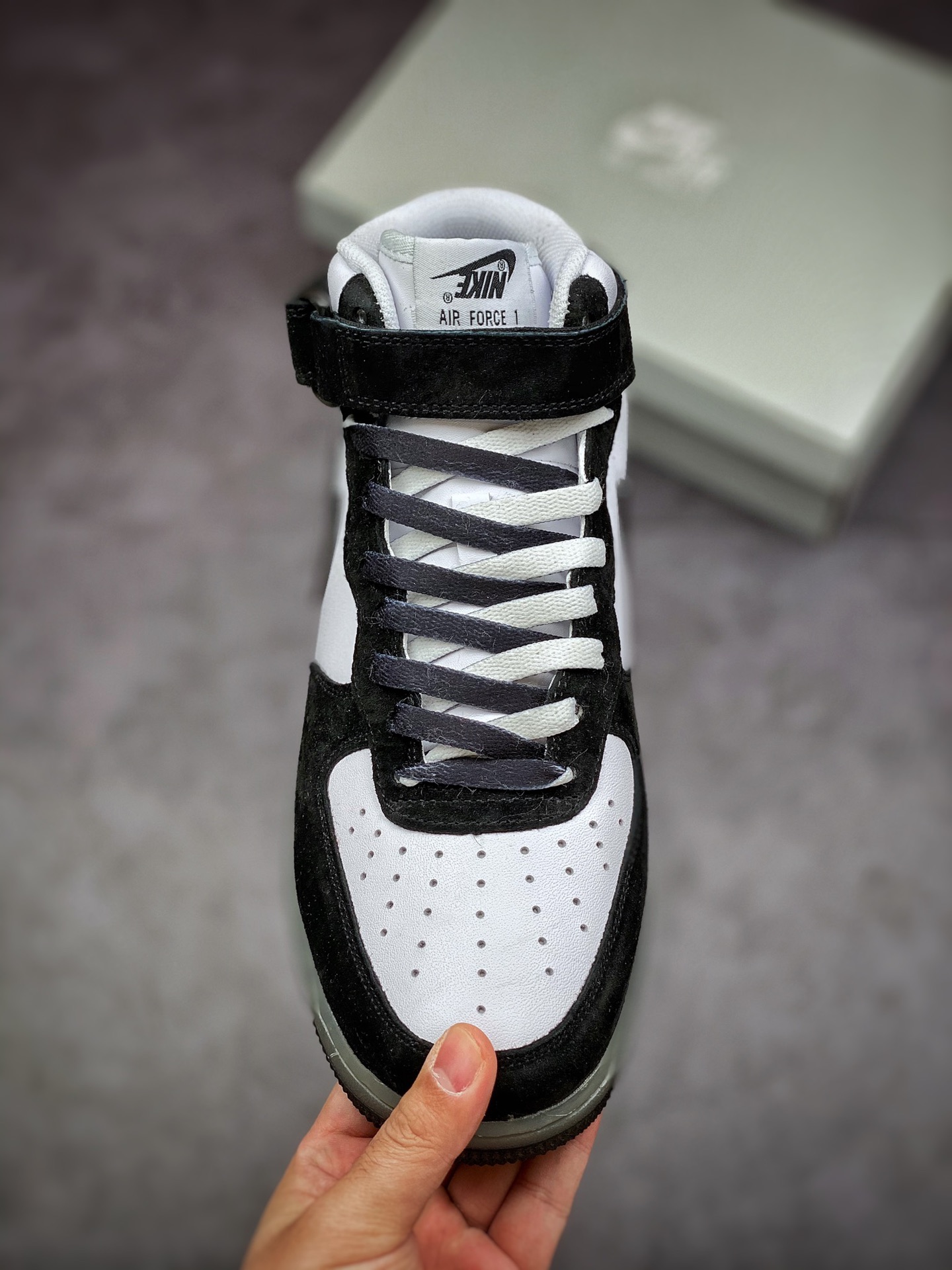 260 Nike Air Force 1 Mid 07 黑白 熊猫 果冻BC9825-101
