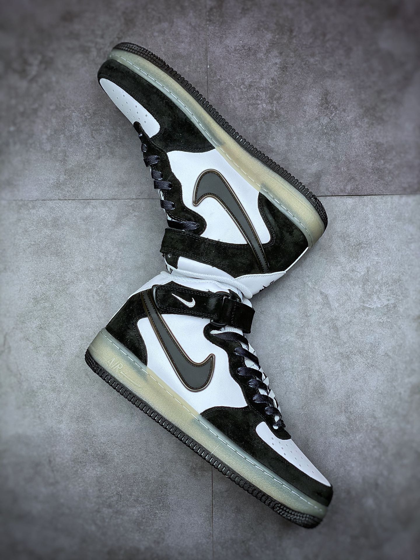 260 Nike Air Force 1 Mid 07 黑白 熊猫 果冻BC9825-101