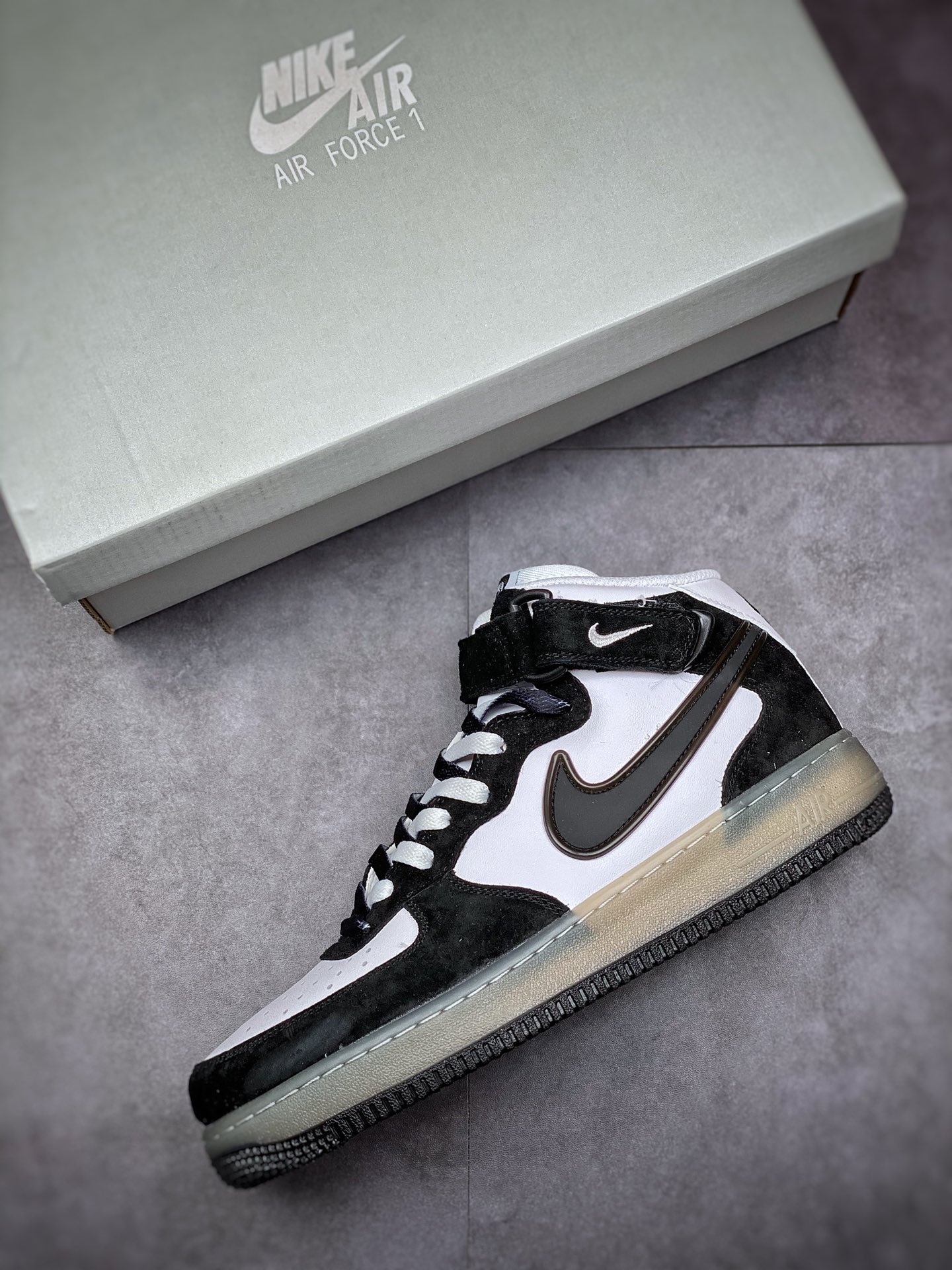 260 Nike Air Force 1 Mid 07 黑白 熊猫 果冻BC9825-101