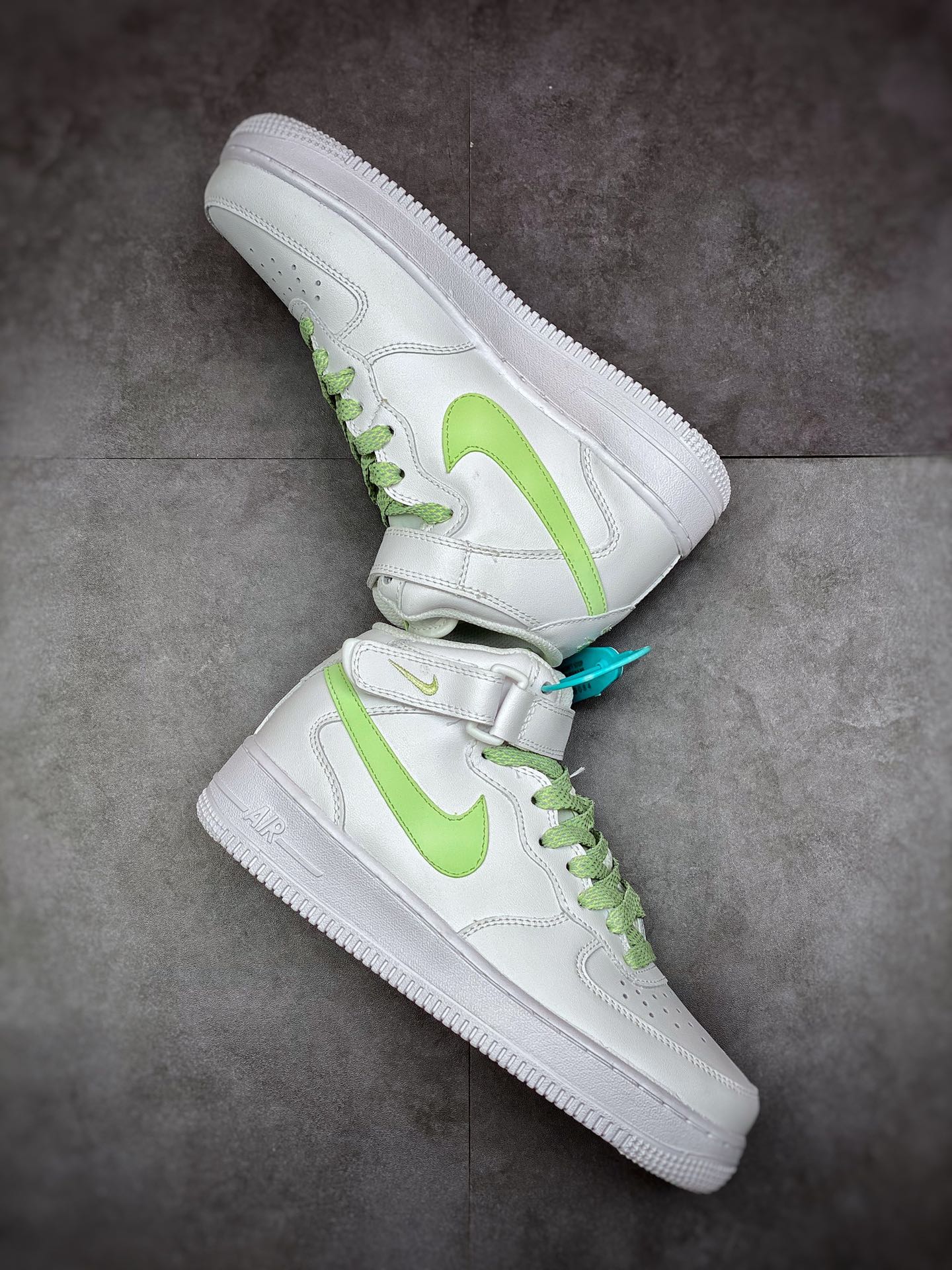 240 Nike Air Force 1 Mid 07 白绿中帮 366731-910