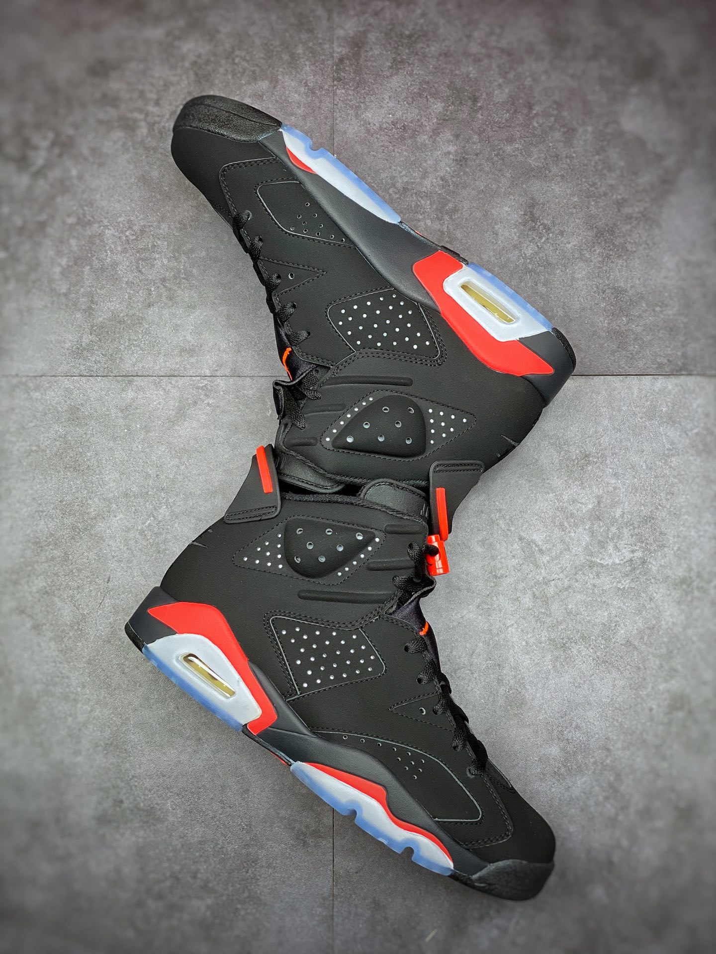 450 #纯原 Air Jordan 6 ”Black Infrared” 乔六黑红 2021版复刻 384664-060