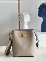 Louis Vuitton Online
 Handbags Bucket Bags Elephant Grey Calfskin Cowhide Mini M69205