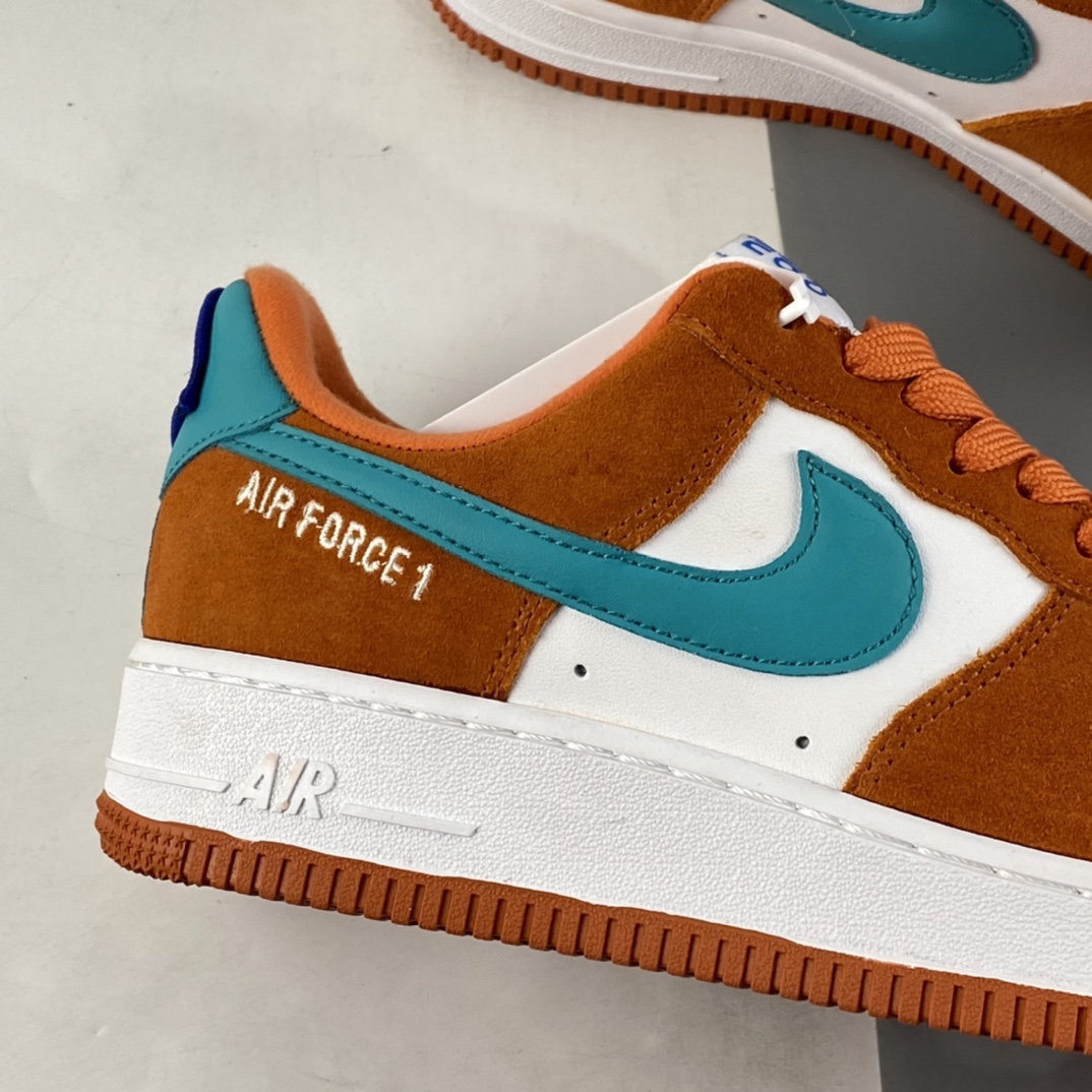 P200  NIKE Air Force 1’07 Low ”Athletic Club” 白橙色 空军一号低帮休闲板鞋 DH7568-800